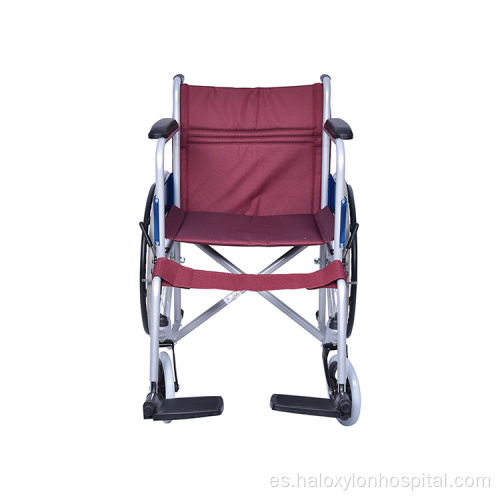 Silla de ruedas manual liviana de alta calidad portátil